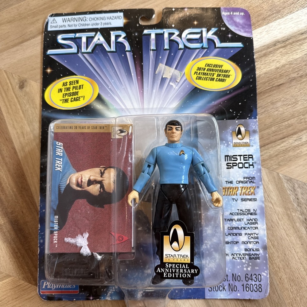 Vintage New‎ Star Trek Mr. Spock 30th Anniversary Edition 1996 Playmates